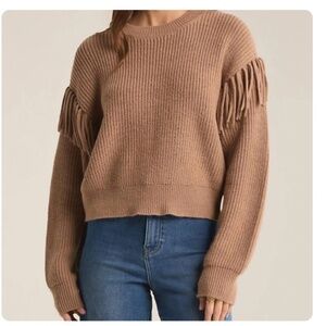 NEW without tags!  Z SUPPLY on the fringe sweater in campfire XS